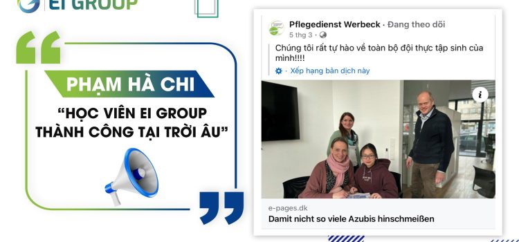 HỌC VIÊN EI GROUP THÀNH CÔNG TẠI TRỜI ÂU